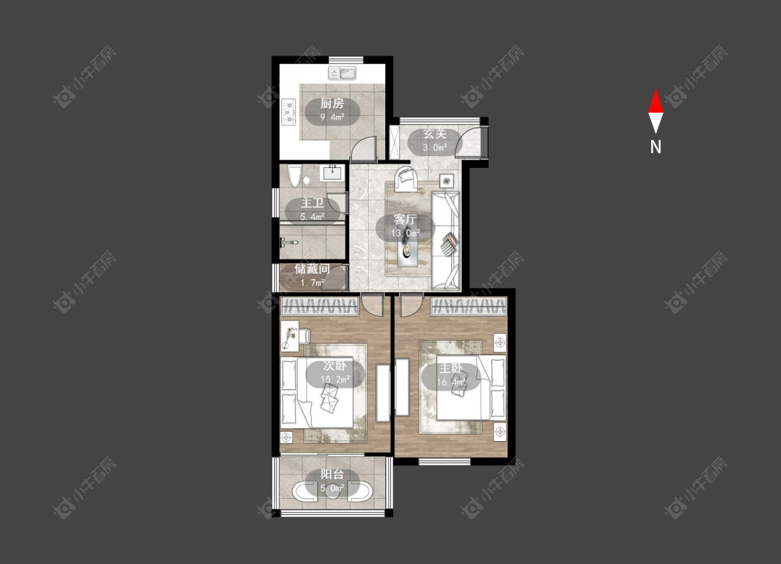 常州工人新村北在售二手房房源户型图_小牛看房