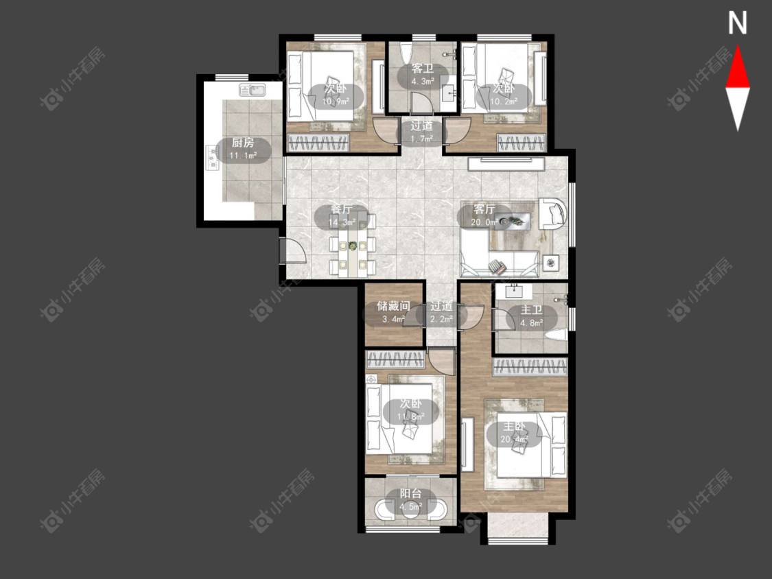 凯悦中心房源户型图 常州凯悦中心在售二手房源户型图_小牛看房