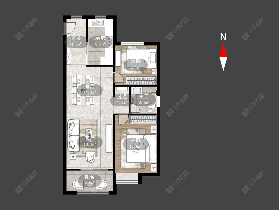 金地格林郡房源户型图 常州金地格林郡在售二手房源户型图_小牛看房