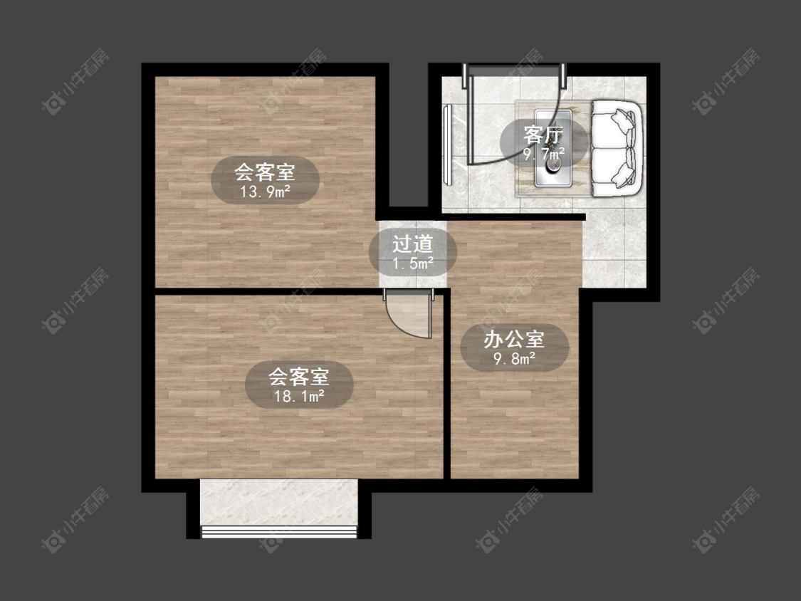 常州申龙商务广场在售二手房源户型图_小牛看房