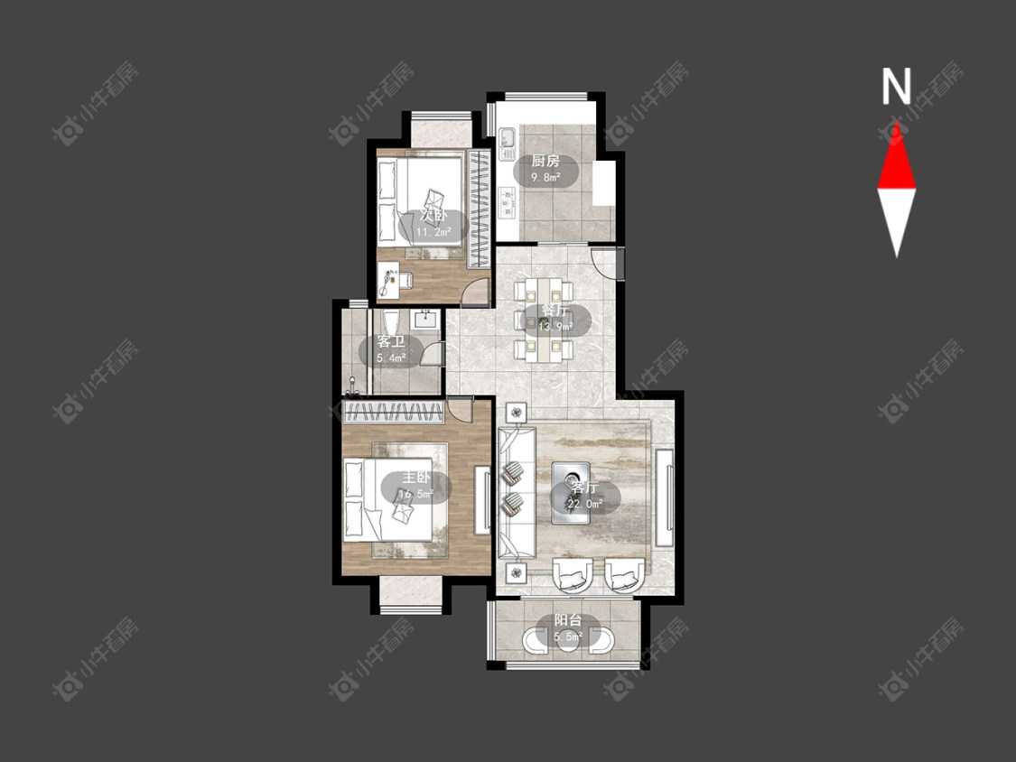 常州青龙苑南区在售二手房源户型图_小牛看房