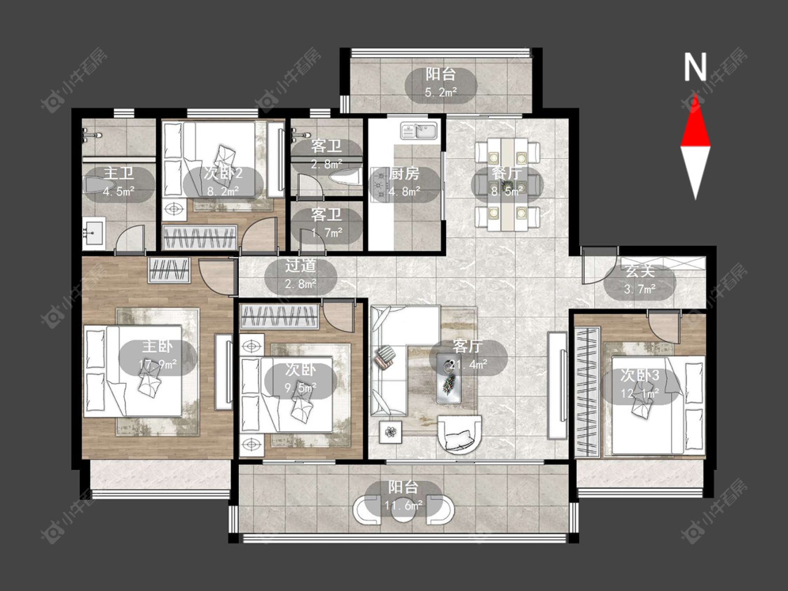 碧桂园壹号天禧房源户型图 常州碧桂园壹号天禧在售二手房源户型图_小牛看房