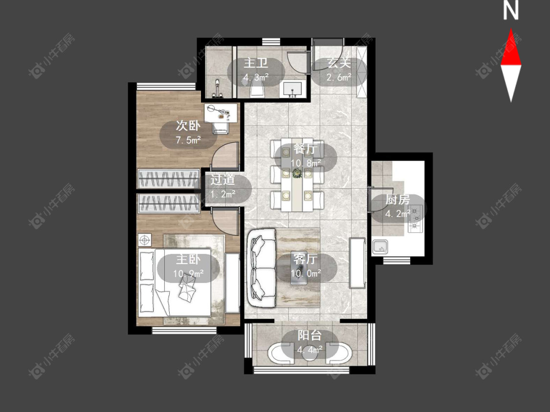 常州上东区在售二手房源户型图_小牛看房