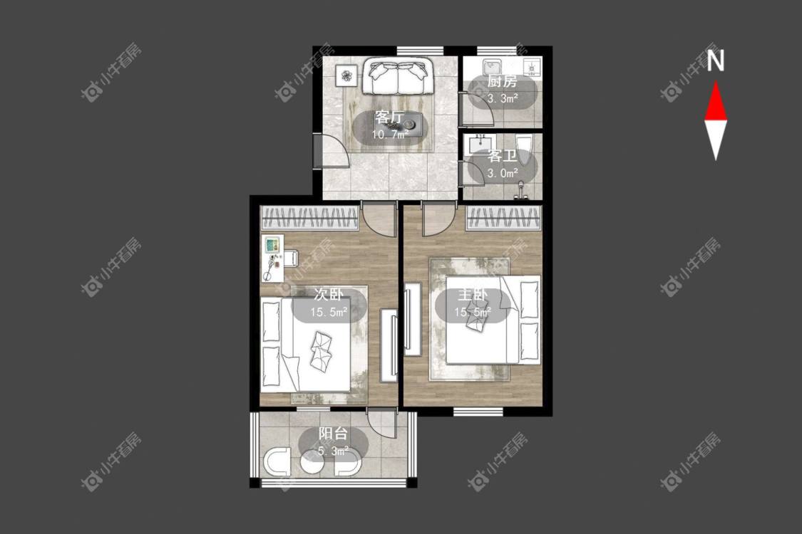 常州红旗新村在租房源室内图_小牛看房