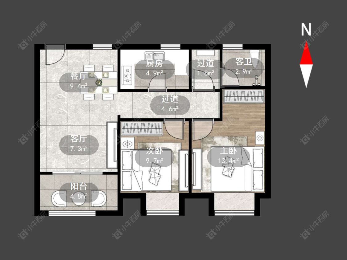常州华林家园三期在售二手房源户型图_小牛看房
