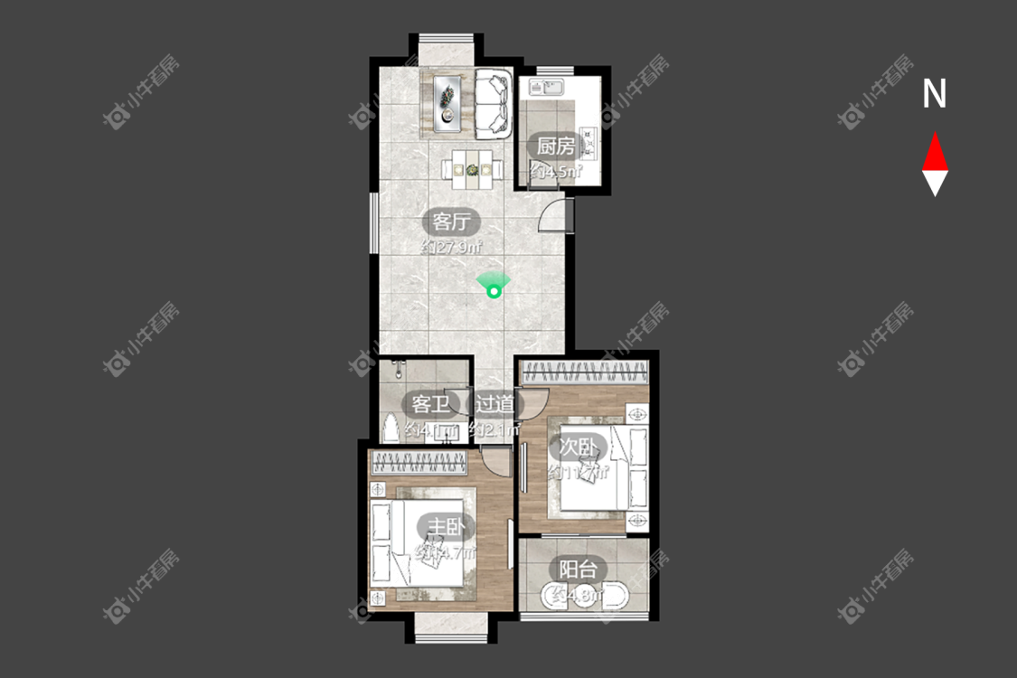 四季新城南苑房源室内图 常州四季新城南苑在租房源室内图_小牛看房