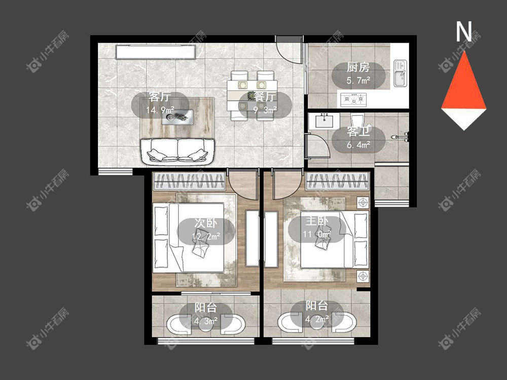 常州莱蒙城铂郡在租房源_小牛看房