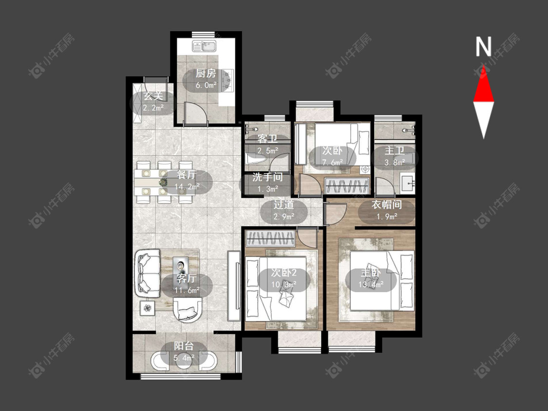 碧桂园华星·世纪学府房源户型图 常州碧桂园华星·世纪学府在售二手房源户型图_小牛看房