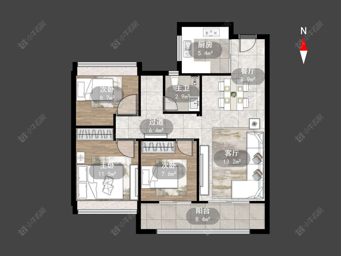 新城逸隽花园一期房源户型图 常州新城逸隽花园一期在售二手房源户型图_小牛看房