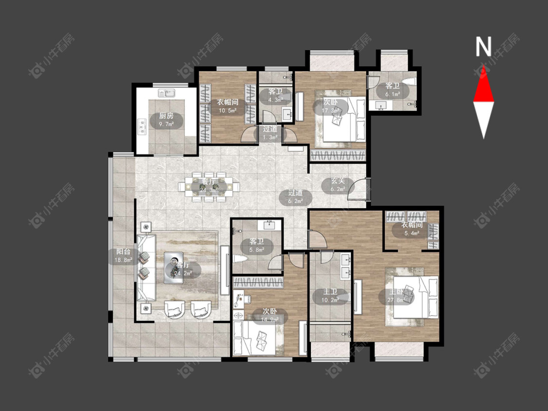 常州花语江南在售二手房源户型图_小牛看房