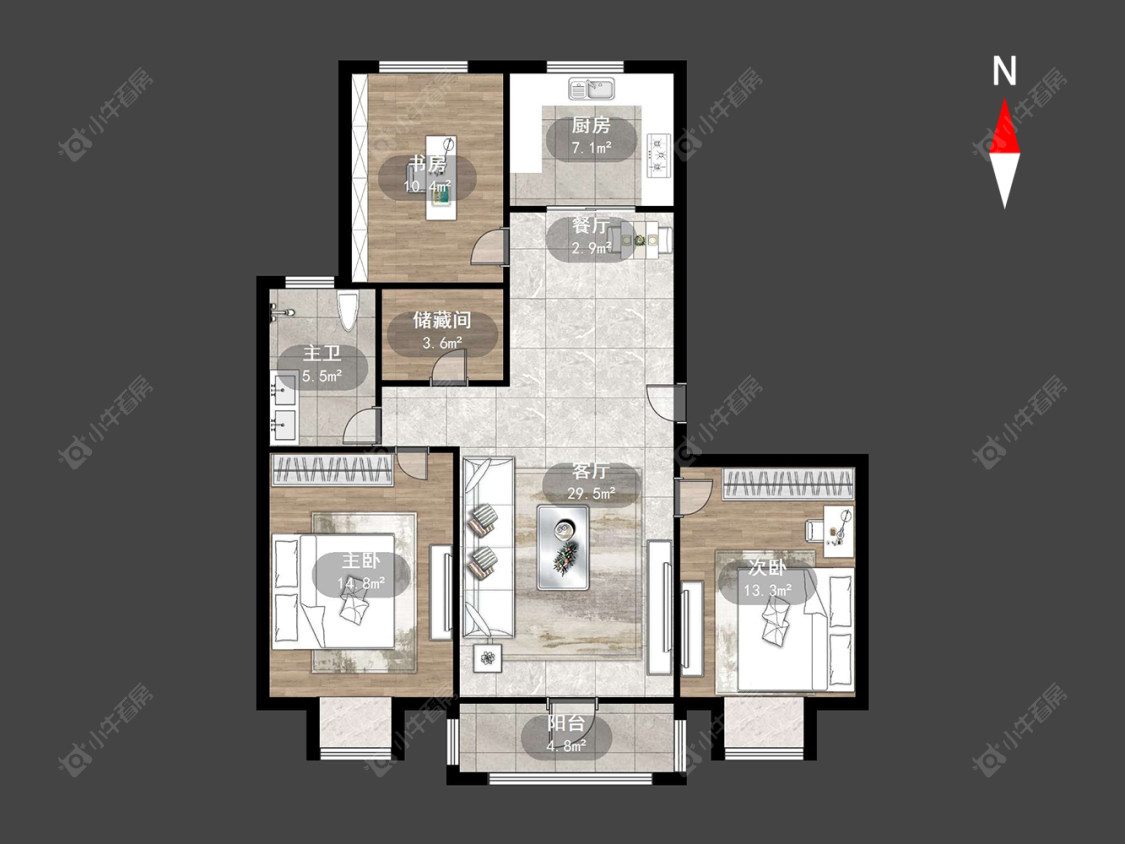 常州都市桃源一期在售二手房源户型图_小牛看房