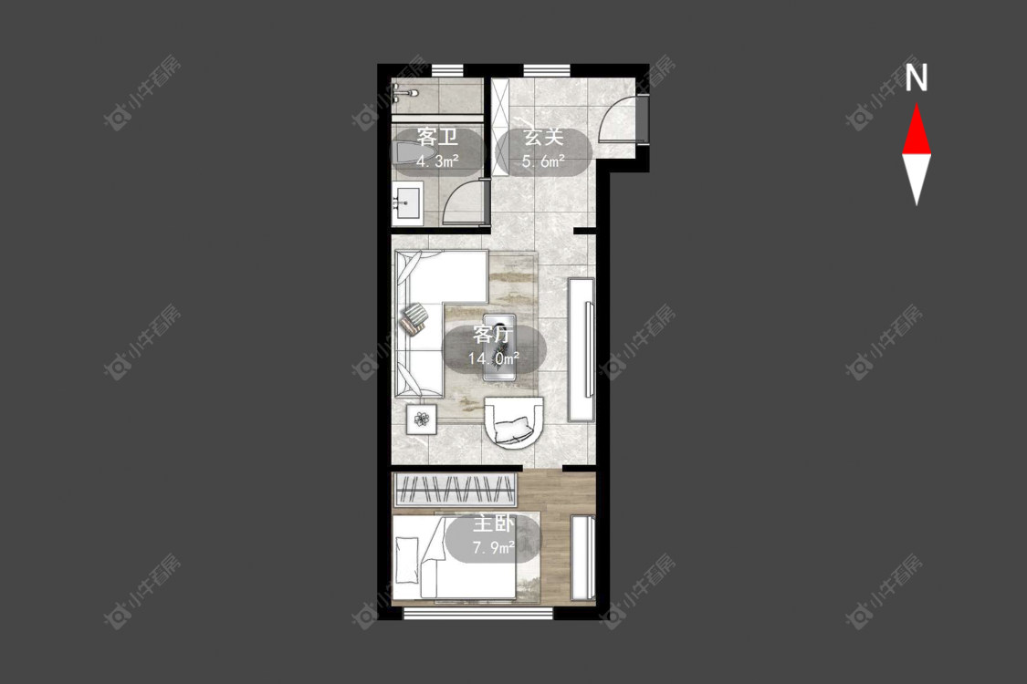 常州恒大御景在售二手房源户型图_小牛看房