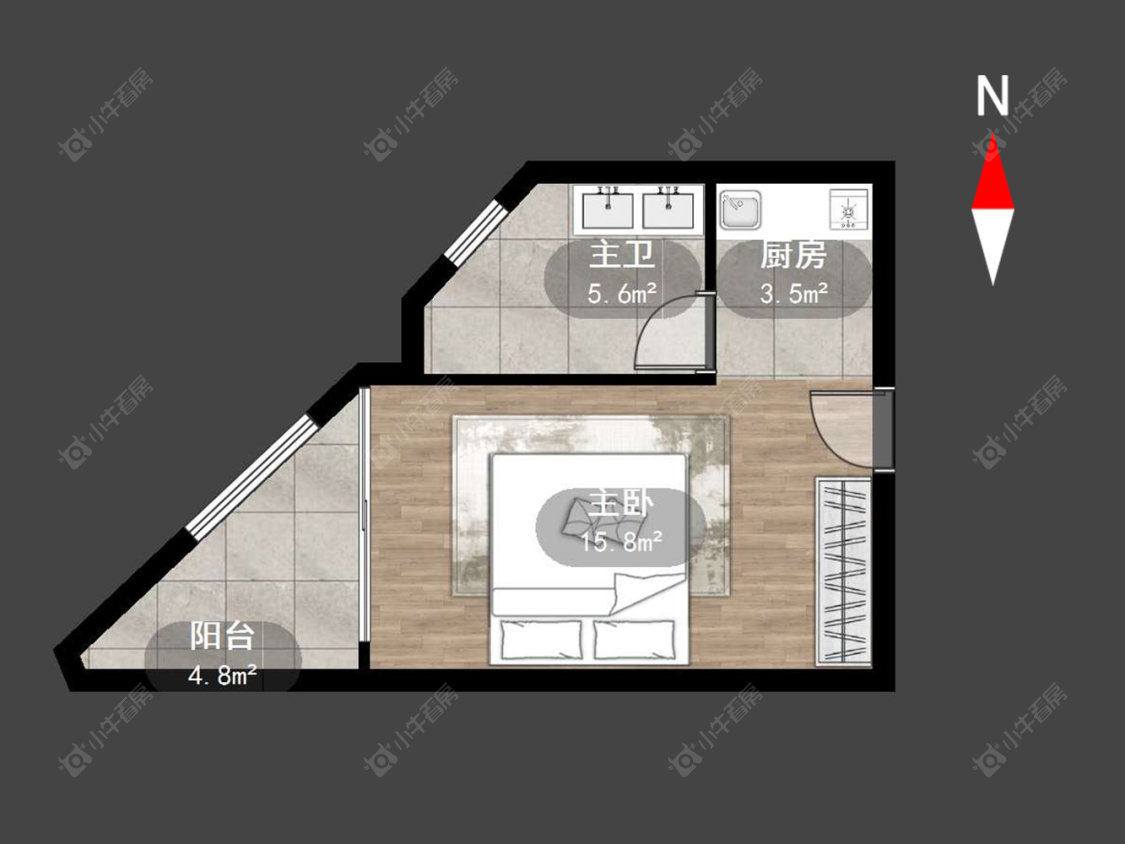 常州万科弘阳君望甲第在售二手房源户型图_小牛看房