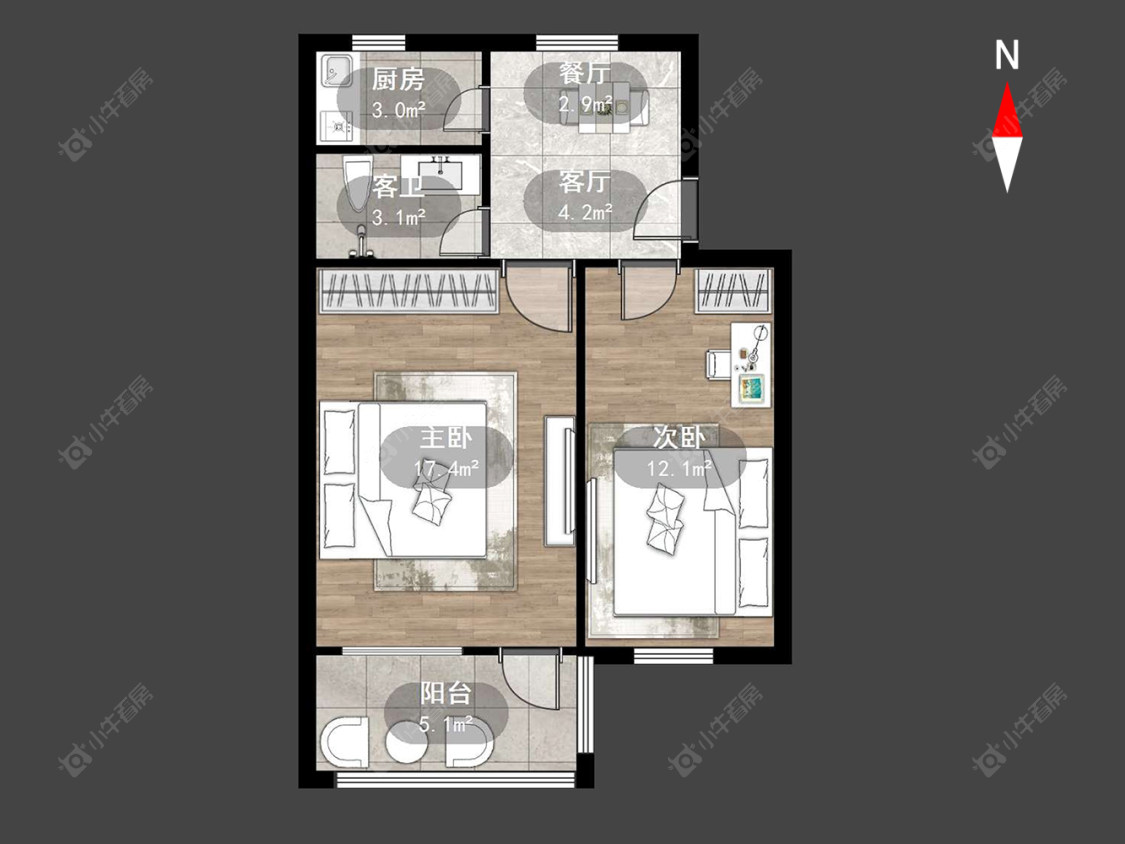 常州剑苑新村在售二手房源户型图_小牛看房