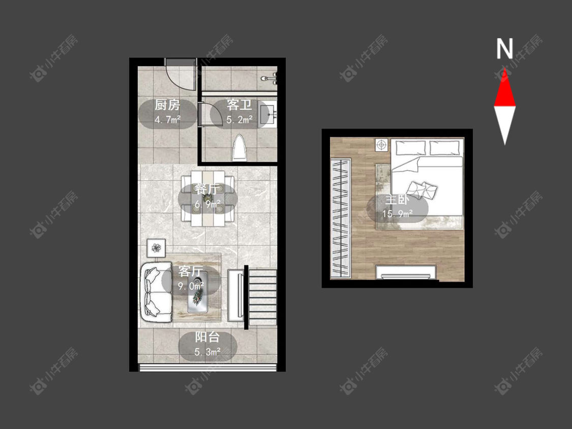 常州琅越龙洲在售二手房源户型图_小牛看房