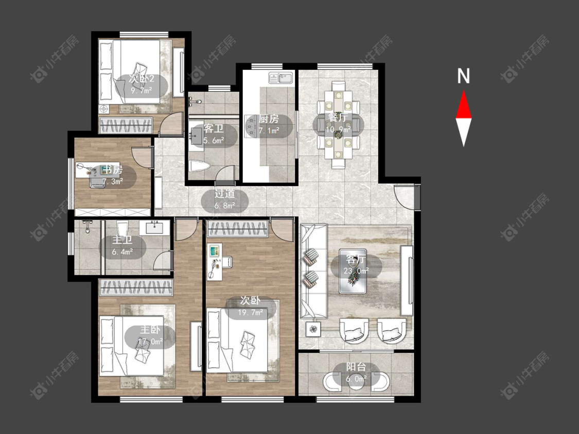 常州金地格林郡在售二手房源户型图_小牛看房