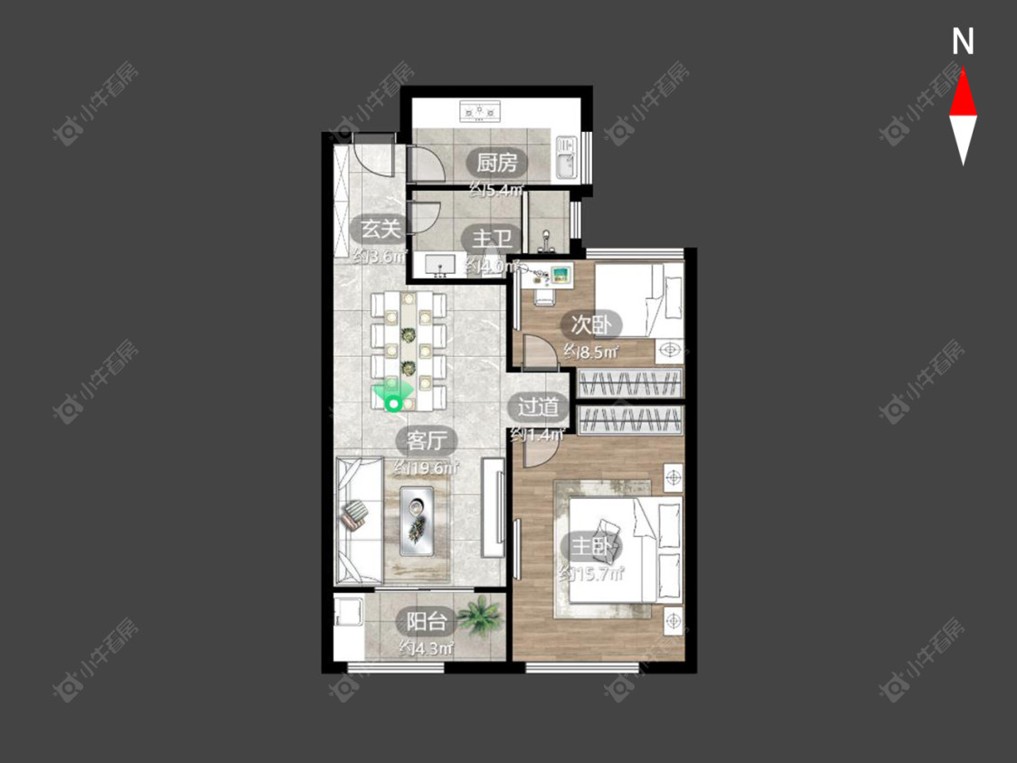 常州青枫颐景花园在售二手房源户型图_小牛看房