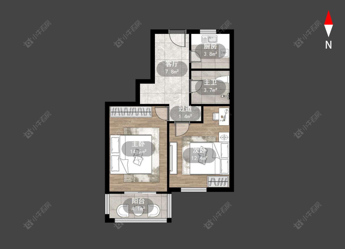 常州元丰巷在售二手房源户型图_小牛看房