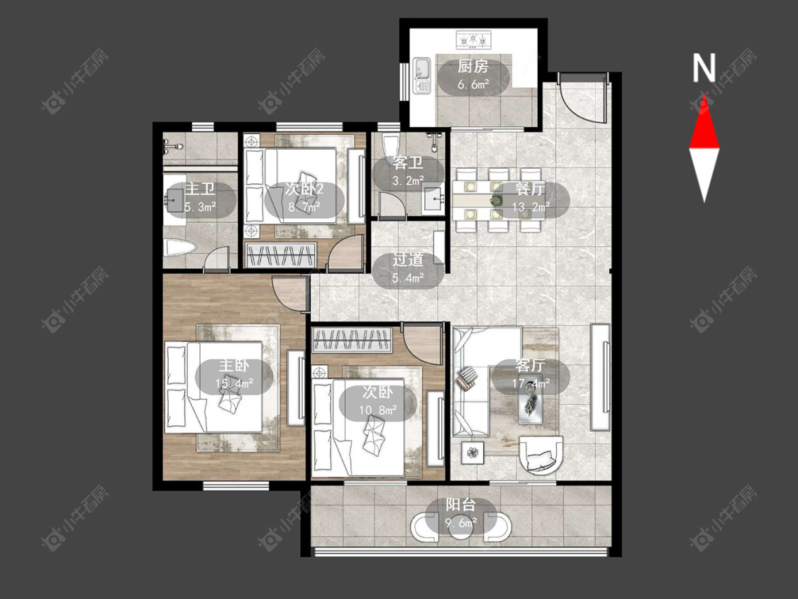常州山水雅居在售二手房源户型图_小牛看房