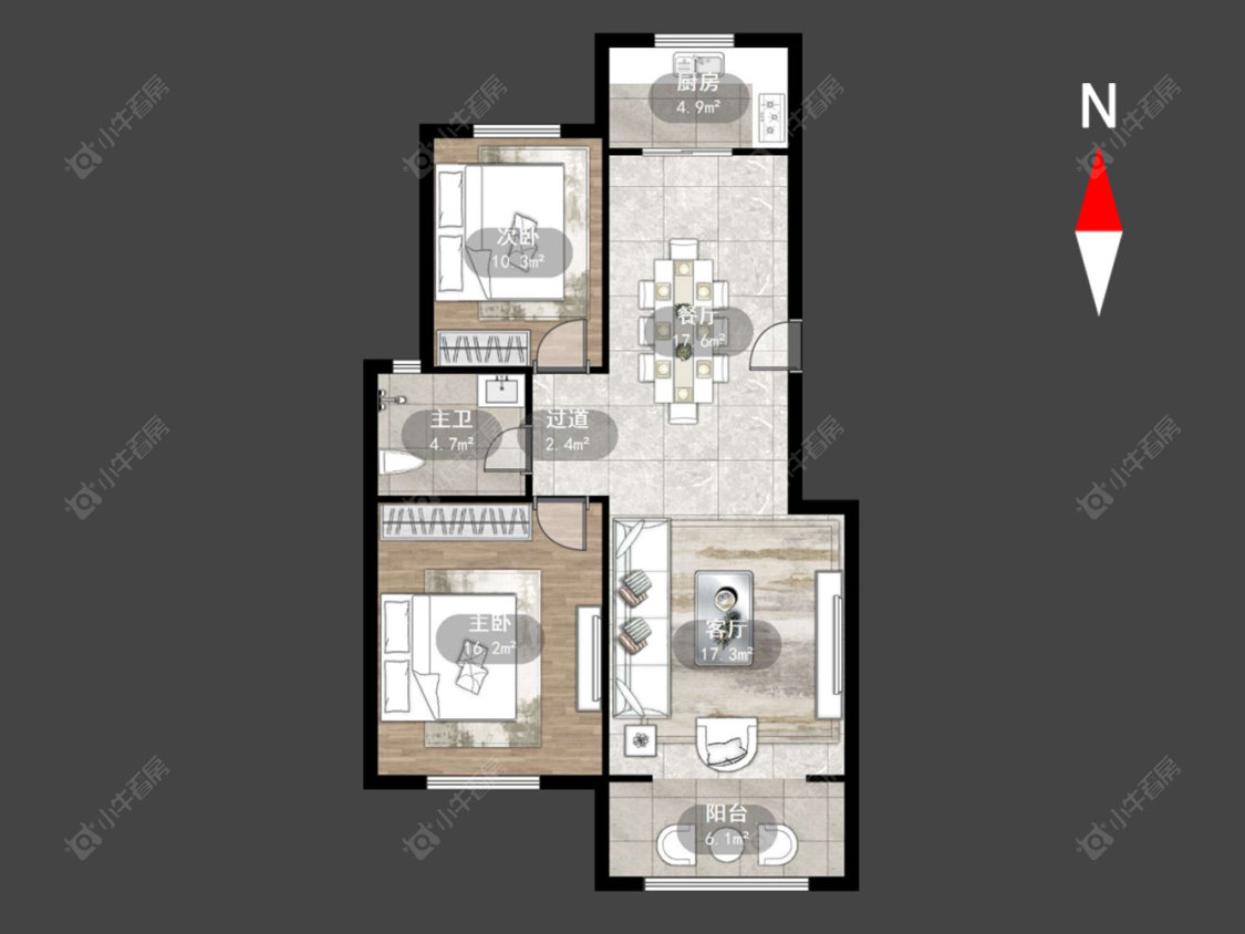 常州紫云苑在售二手房源户型图_小牛看房