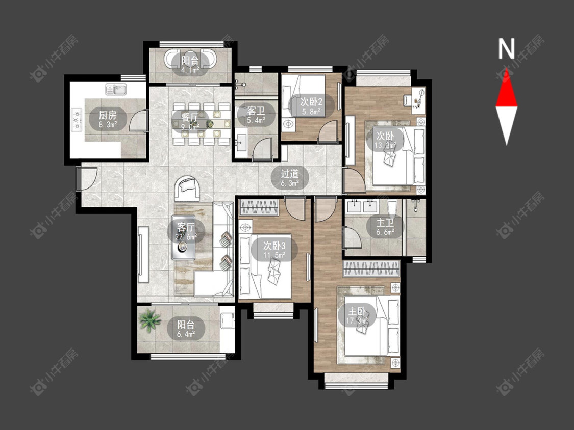 常州雅居乐星河湾在售二手房源户型图_小牛看房