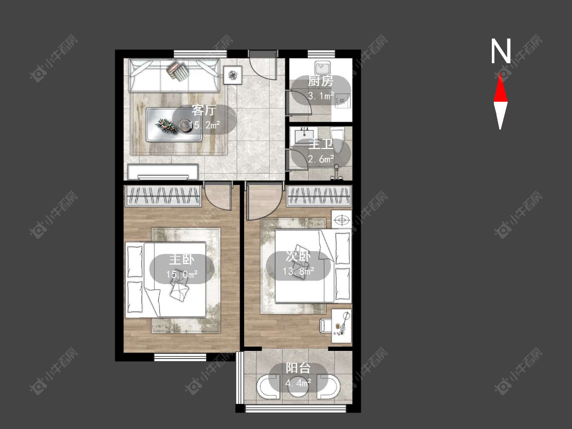 常州朝阳四村在售二手房源户型图_小牛看房