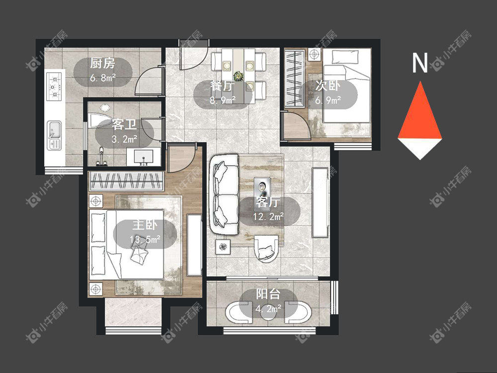 常州平岗星苑一期在租房源_小牛看房