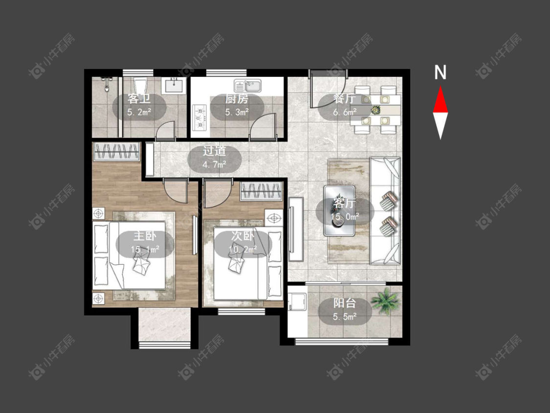 常州百馨西苑五期在售二手房源户型图_小牛看房