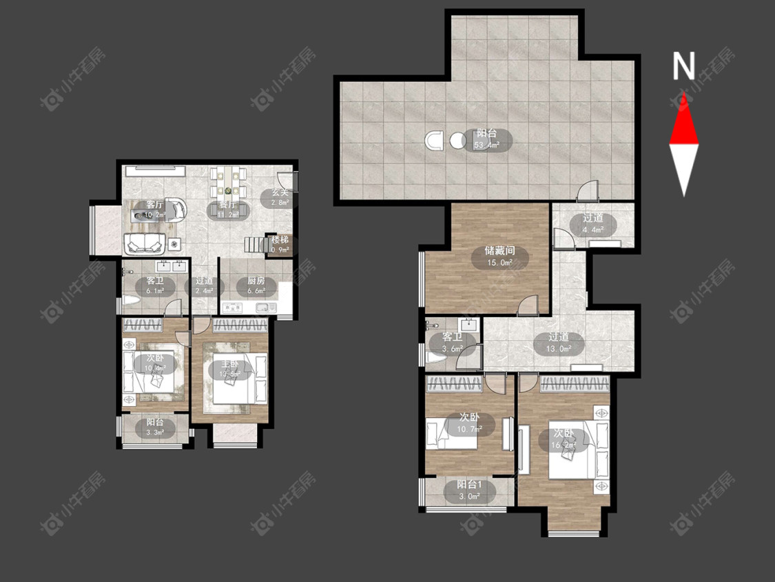 常州景秀世家在售二手房源户型图_小牛看房