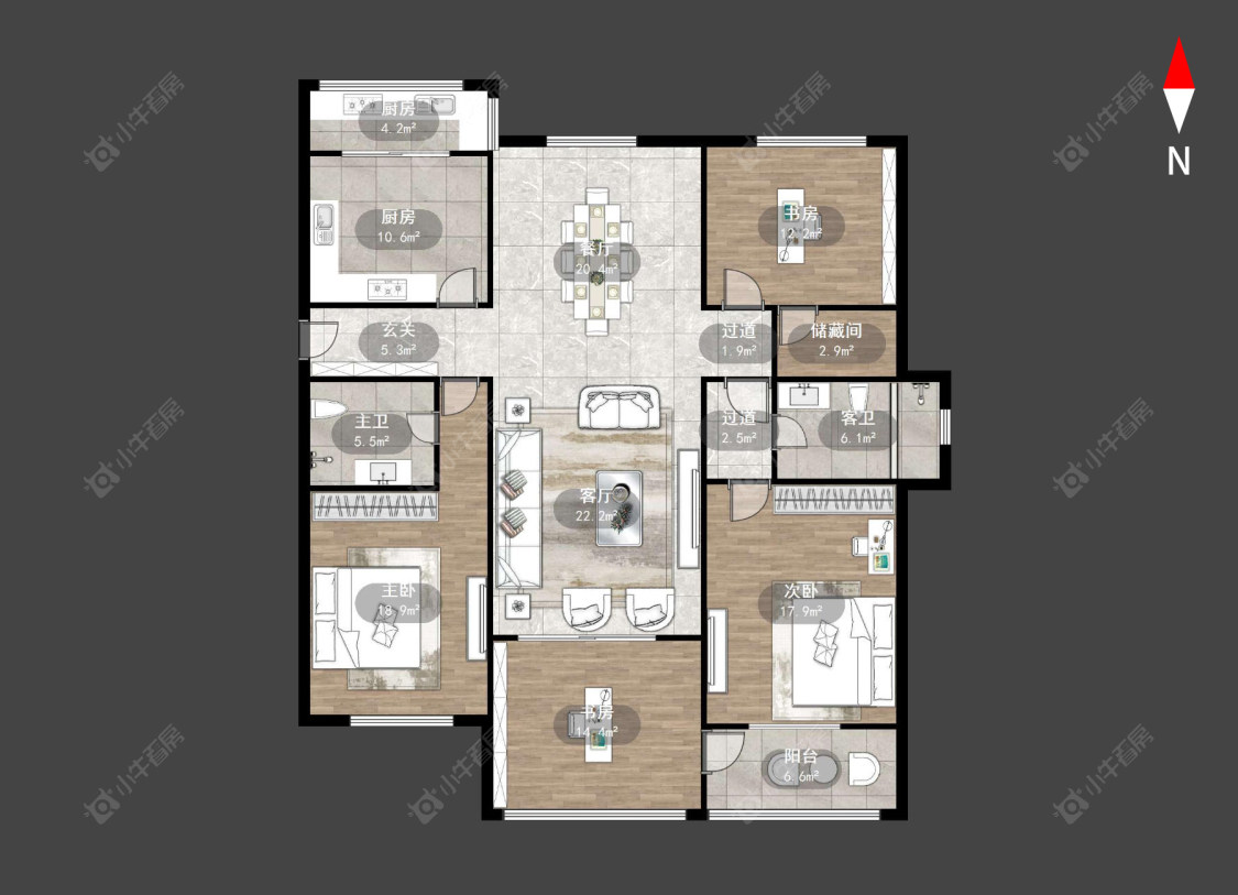 常州博爱公寓在售二手房源户型图_小牛看房