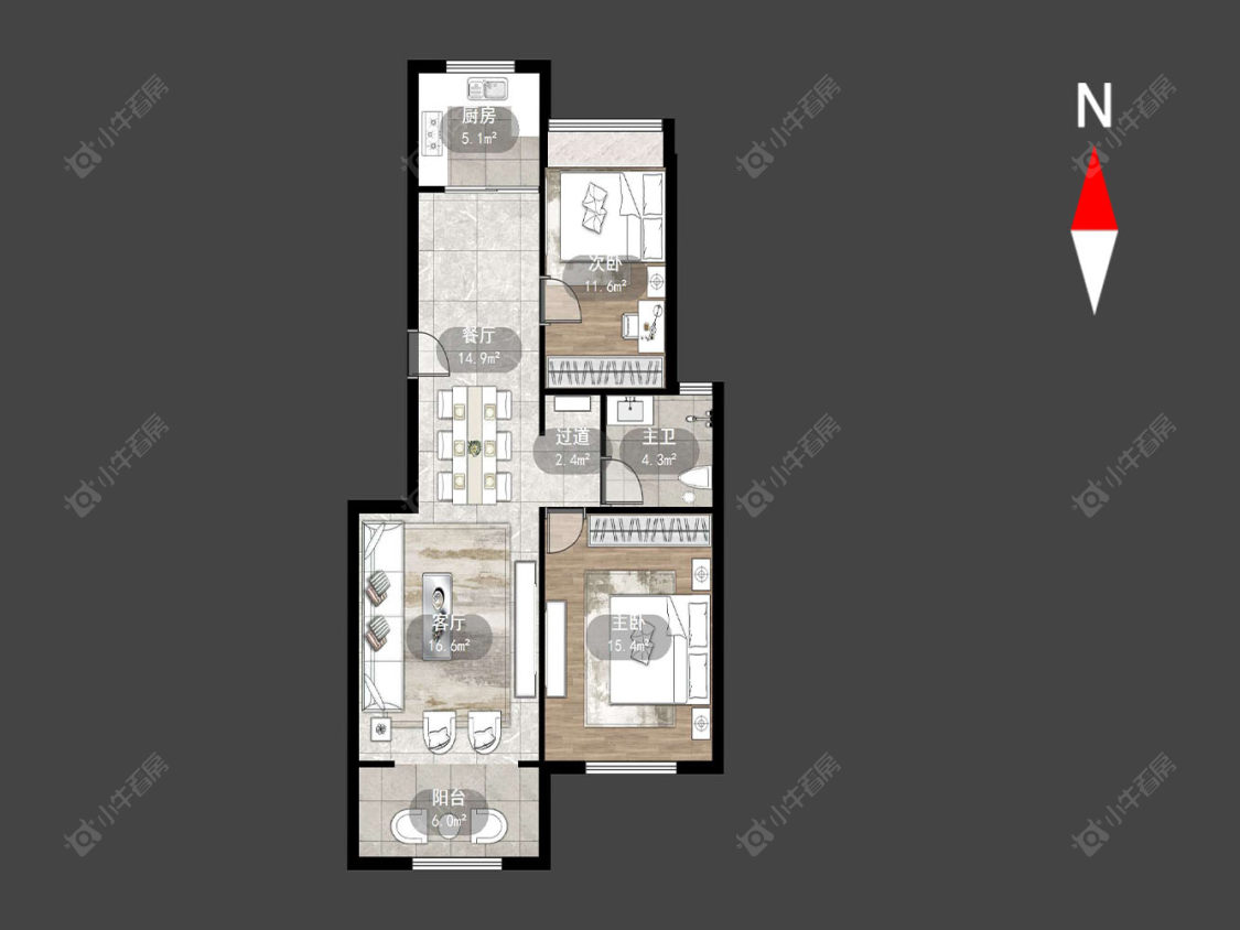 常州天隽峰在售二手房源户型图_小牛看房