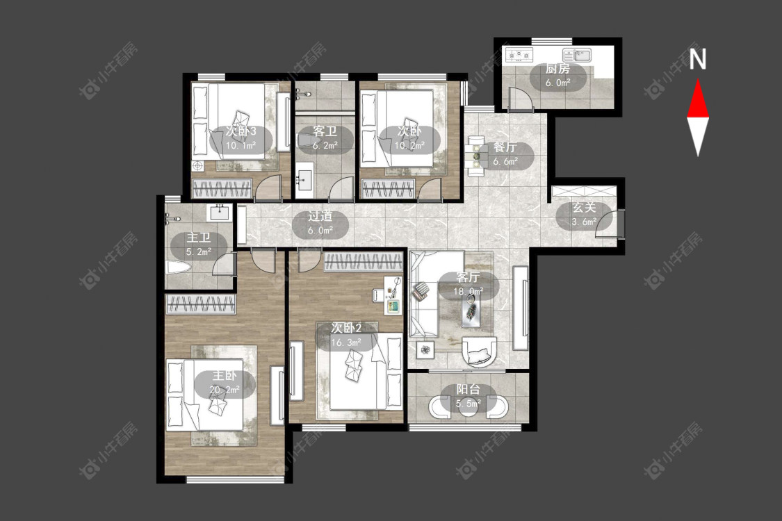 常州新城南都美域在售二手房源户型图_小牛看房