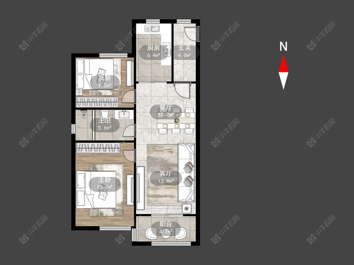 常州金地格林郡在售二手房源户型图_小牛看房