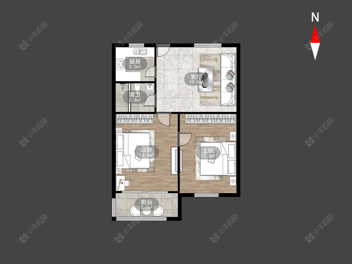 常州建行宿舍（红梅）在售二手房房源户型图_小牛看房