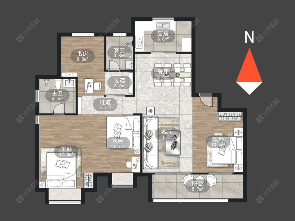 路劲雅居乐城市万象房源户型图 常州路劲雅居乐城市万象在售二手房源户型图_小牛看房