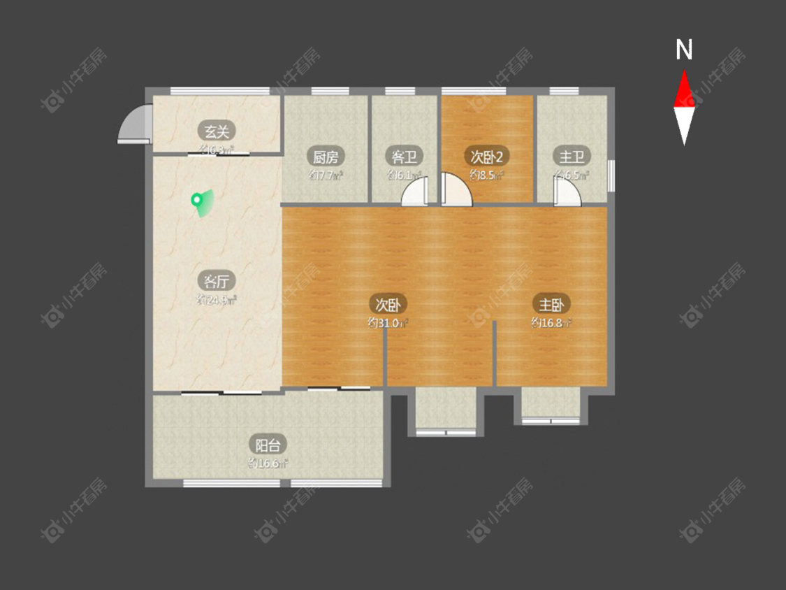 常州路劲城市印象在售二手房源户型图_小牛看房
