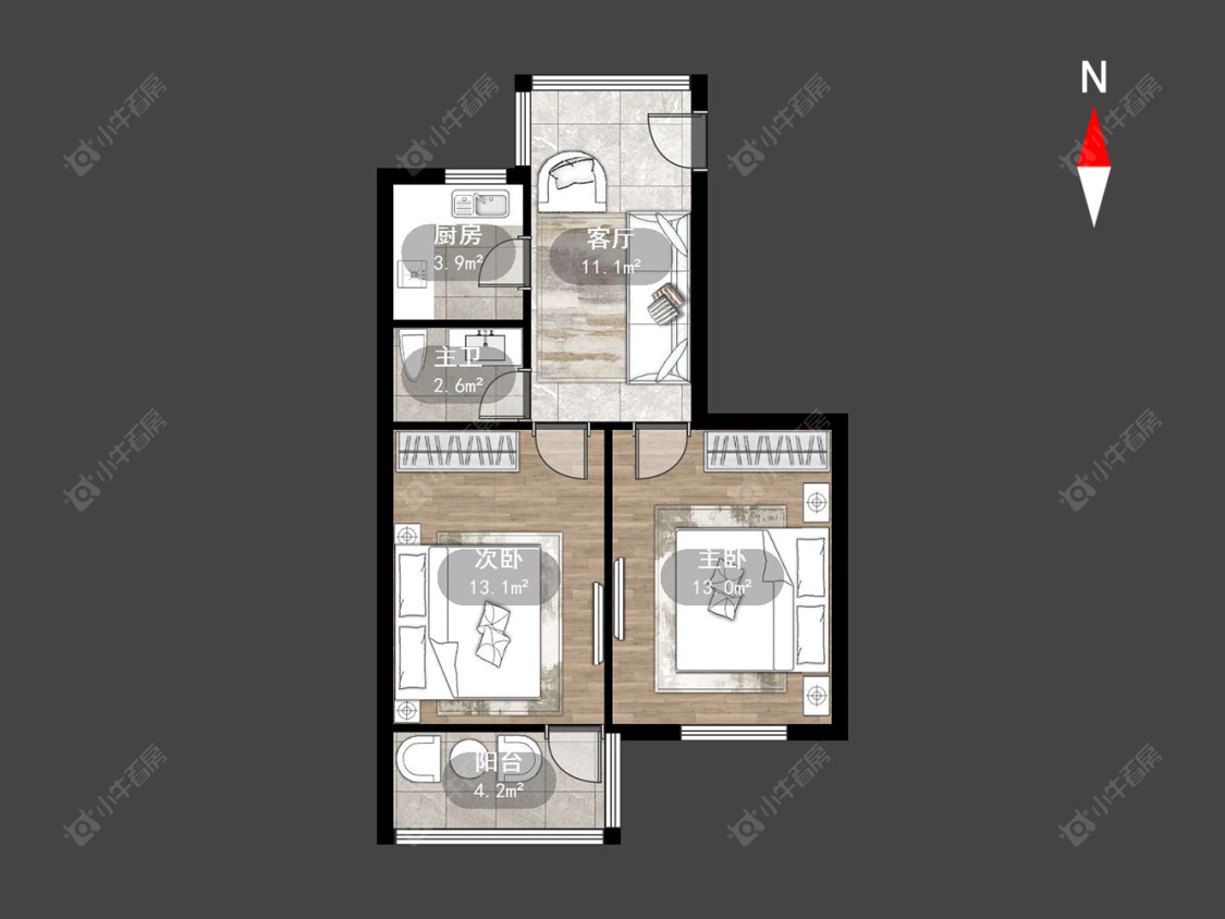 常州清潭新村在售二手房源户型图_小牛看房