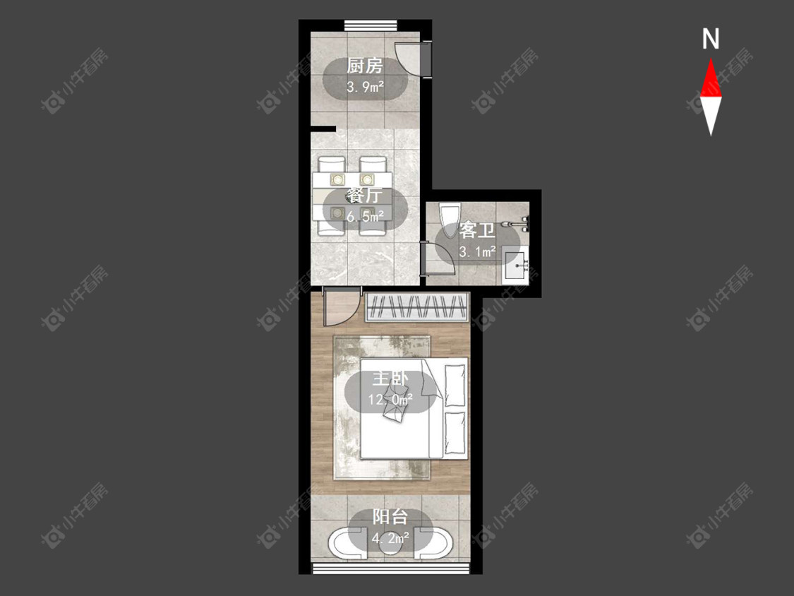 常州河苑新村在售二手房房源户型图_小牛看房