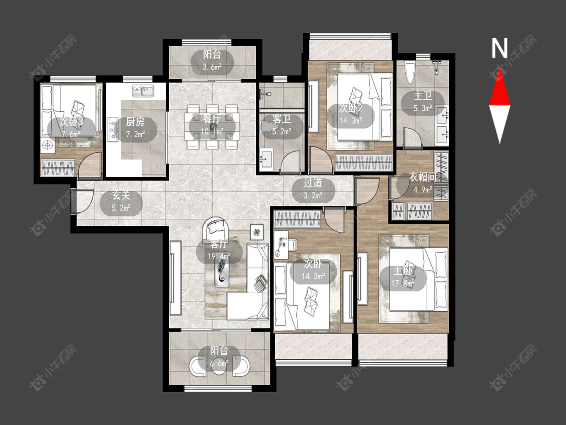 雅居乐星河湾房源户型图 常州雅居乐星河湾在售二手房源户型图_小牛看房