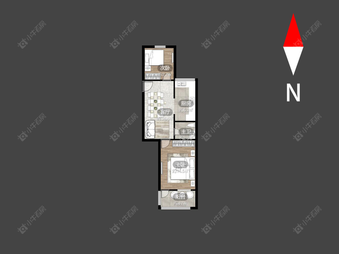 西园路房源户型图 常州西园路在售二手房源户型图_小牛看房