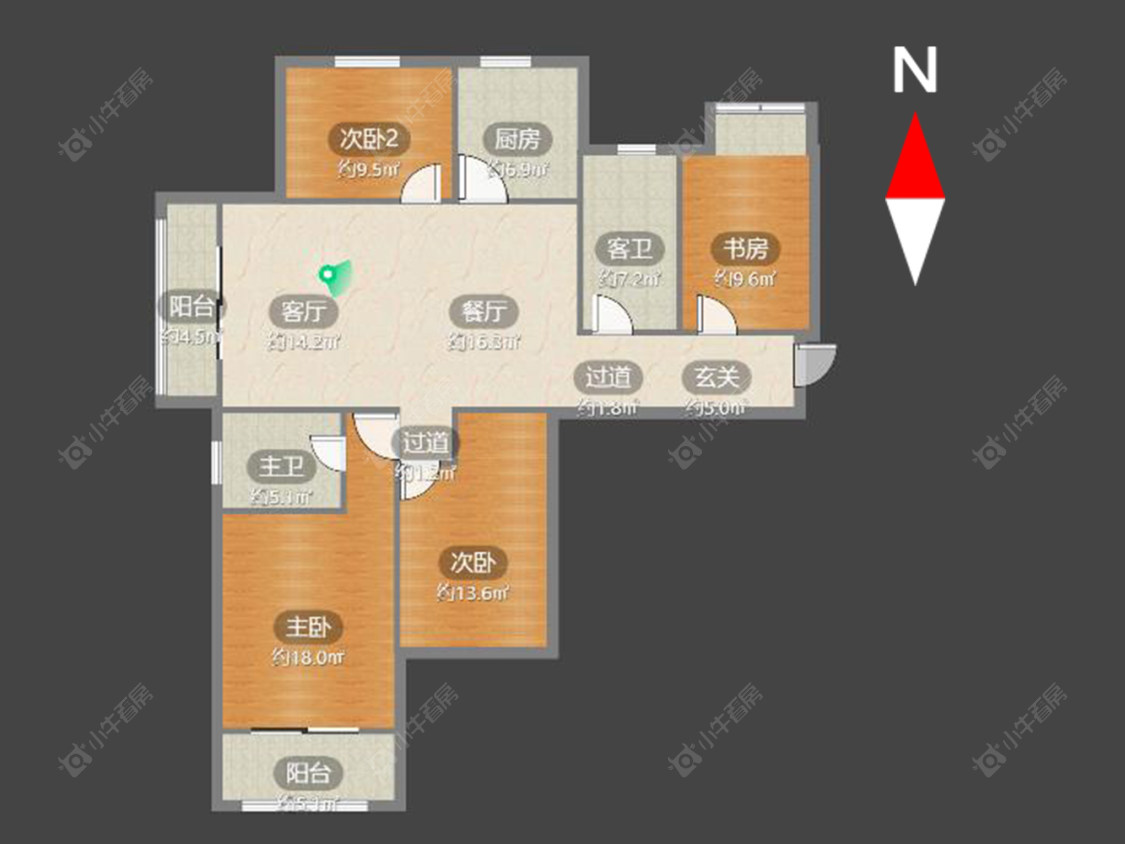 银河湾第一城一期房源户型图 常州银河湾第一城一期在售二手房源户型图_小牛看房