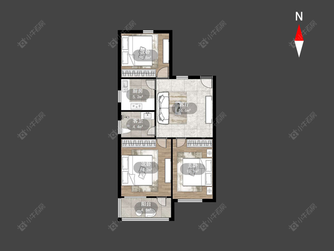 翠竹新村南区房源户型图 常州翠竹新村南区在售二手房源户型图_小牛看房