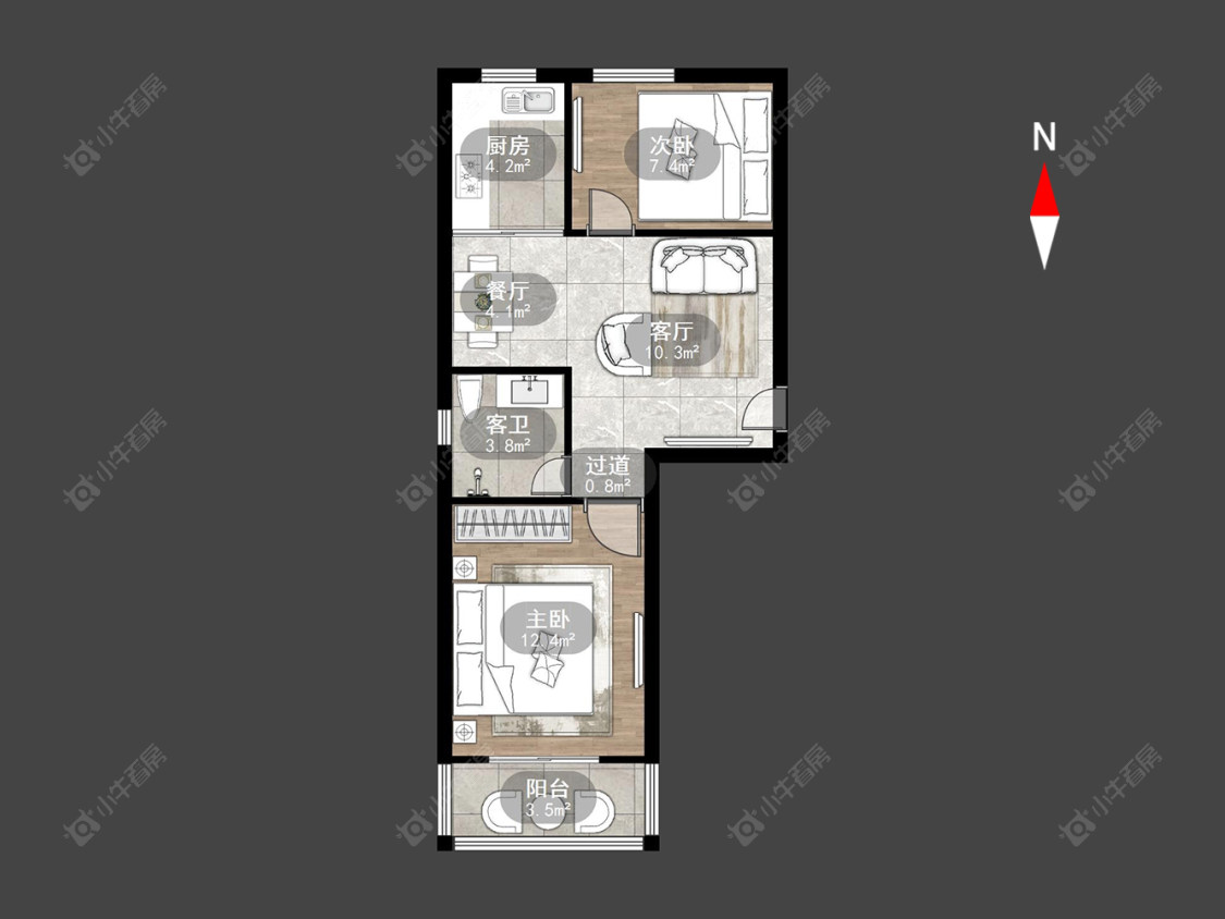 常州建材新村在售二手房房源户型图_小牛看房