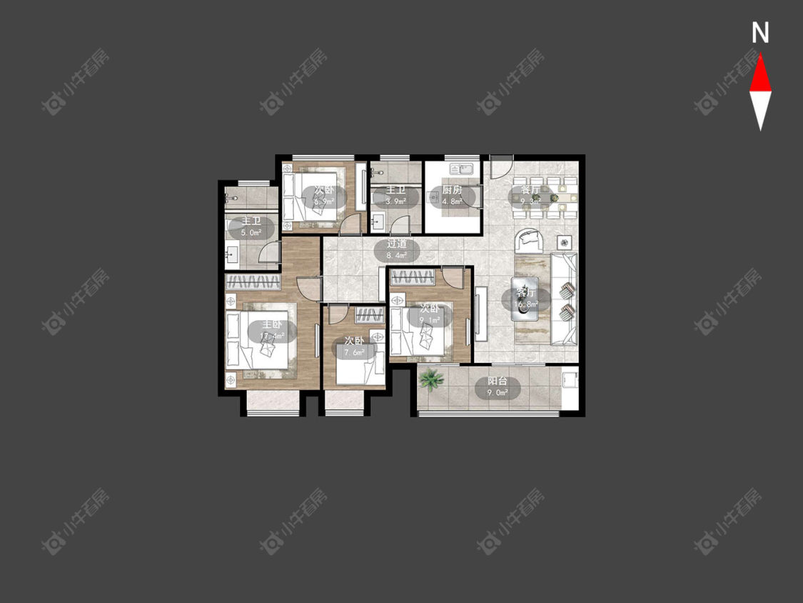 五星星韵城房源户型图 常州五星星韵城在售二手房源户型图_小牛看房