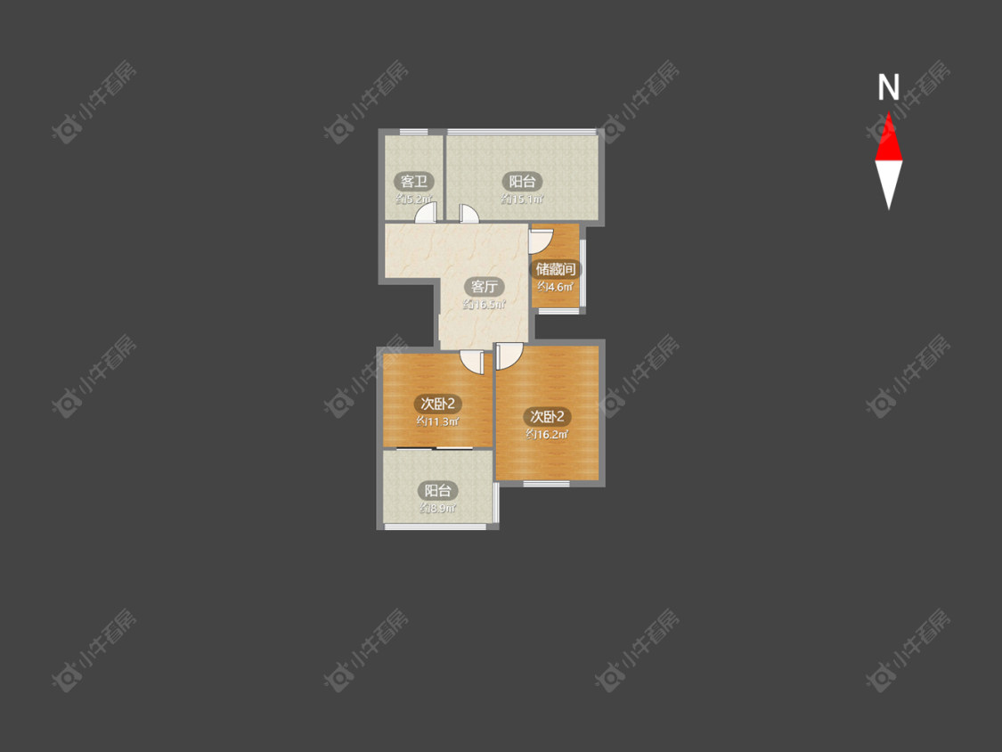 常州花之园在售二手房源户型图_小牛看房