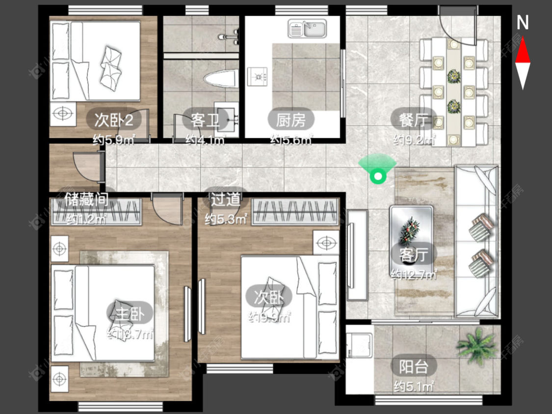 港龙新港城房源户型图 常州港龙新港城在售二手房源户型图_小牛看房