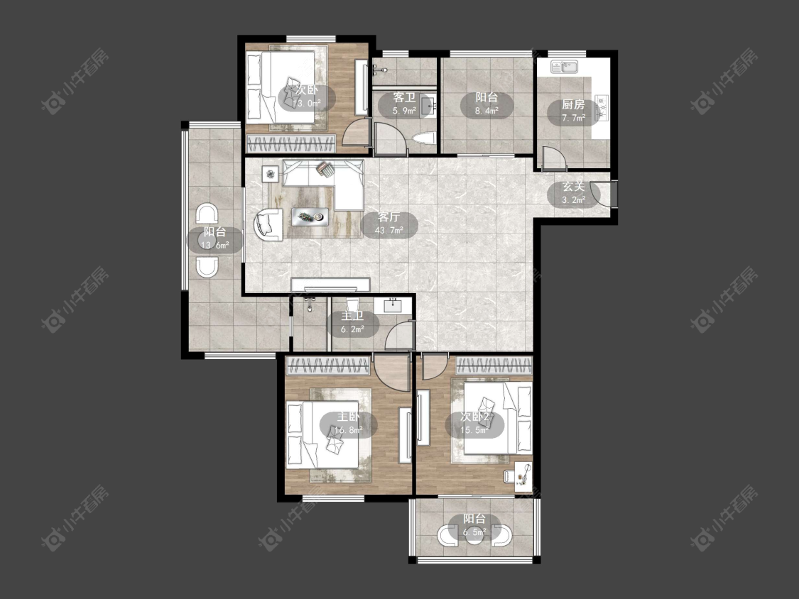 丹阳滨河凤凰城在售二手房源户型图_小牛看房