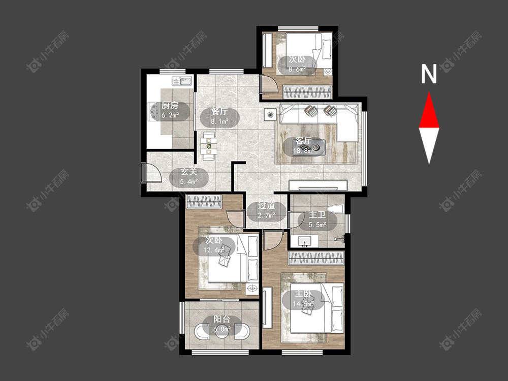 景城名轩房源户型图 常州景城名轩在售二手房源户型图_小牛看房