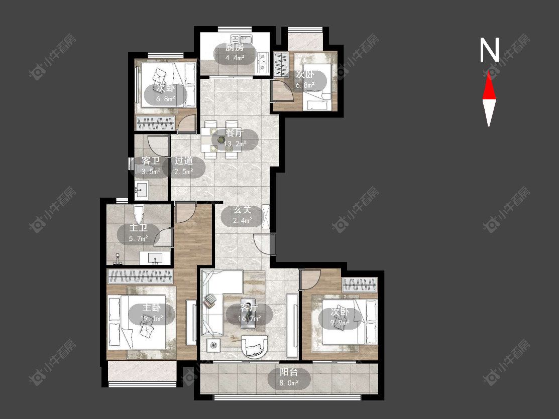 常州衡麓世家在售二手房源户型图_小牛看房