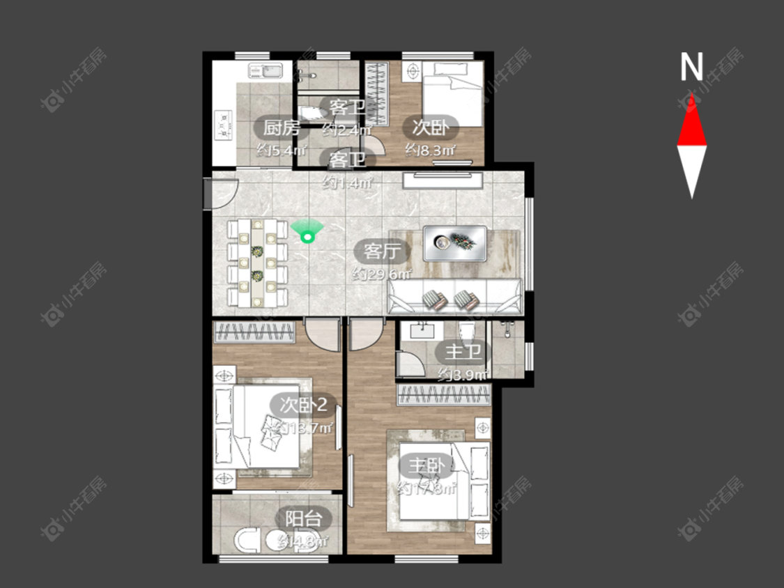 常州尚枫澜湾在售二手房源户型图_小牛看房